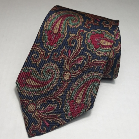 Polo Ralph Lauren multi colored paisley silk tie